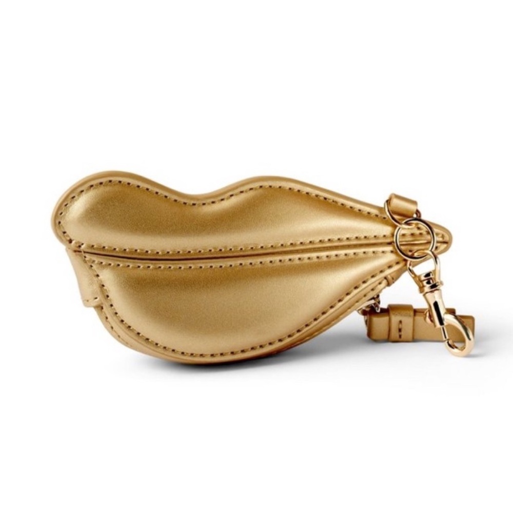 Gold Lips Coin Pouch
